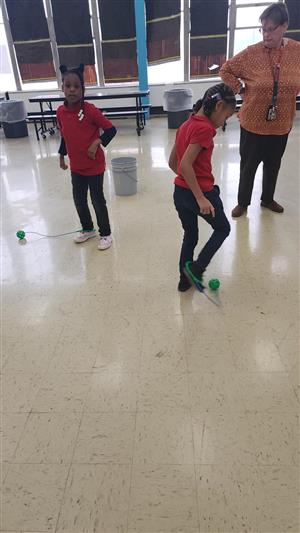 kids doing skip it